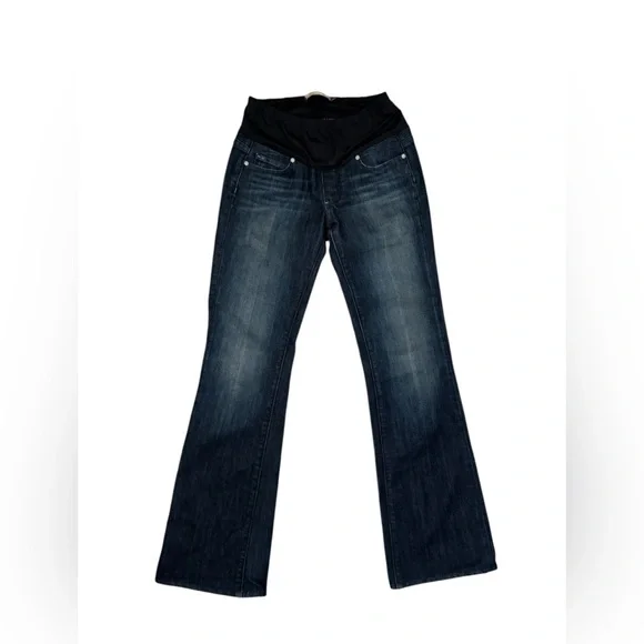 Paige Denim Maternity Laurel Canyon Maternity Low Rise Bootcut Jeans size 26 - Picture 6 of 10